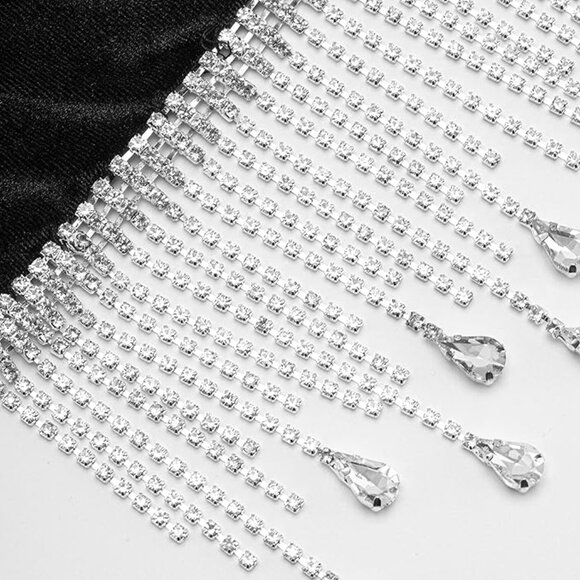 Long Opera Party Velvet Gloves - Picture 4 of 4